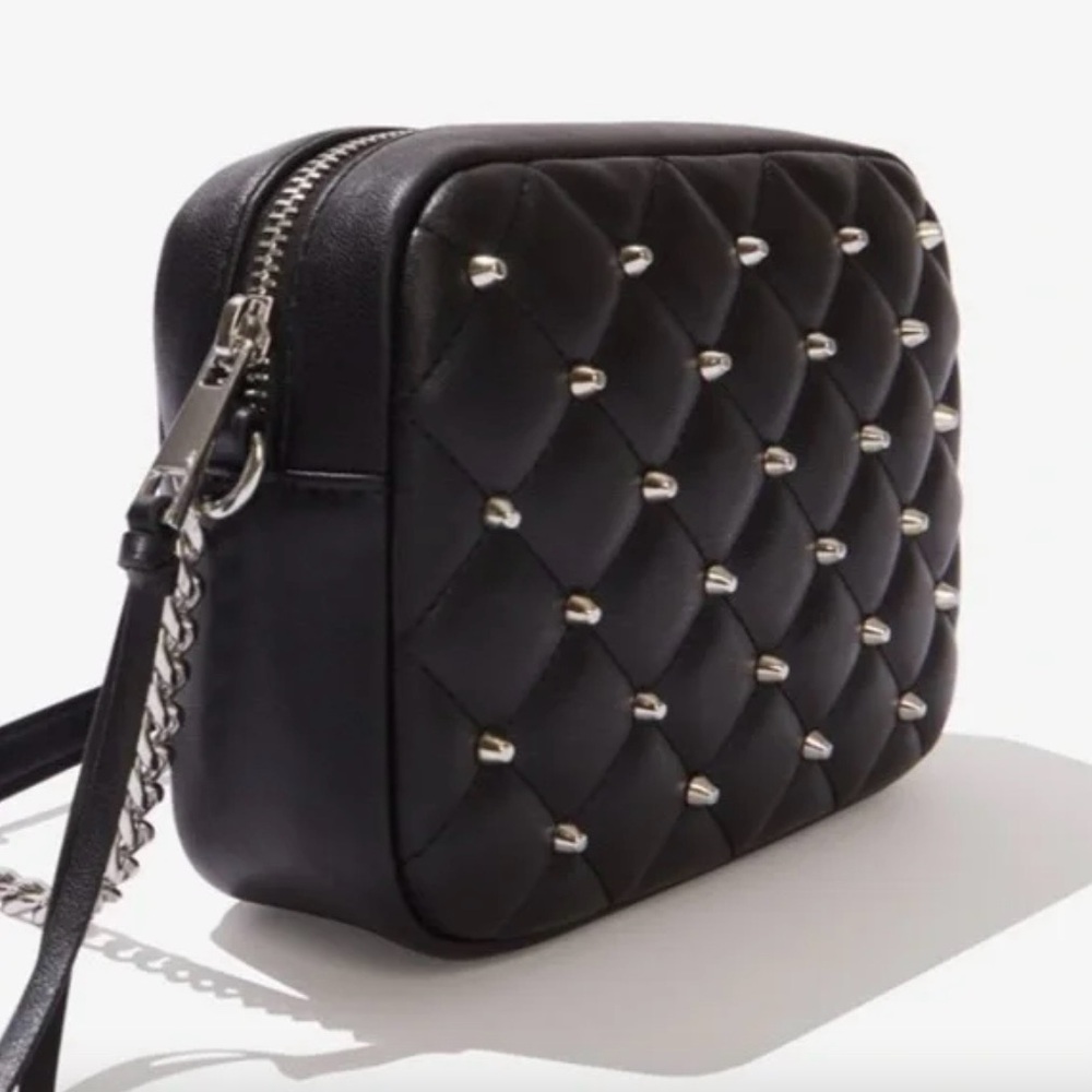 Rebecca Minkoff | Quilted Studded Crossbody Bag - Picture 3 of 14